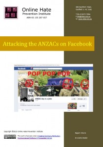 Attacking the ANZACs on Facebook