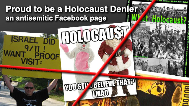 Antisemitic Page - Proud to be a Holocaust Denier