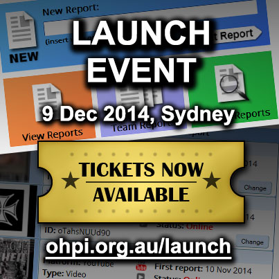 Launch Event, Sydney, Tickets now available