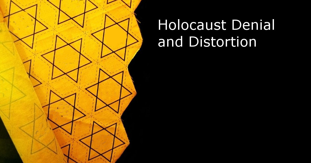 Holocaust Memorial Day & Removing Online Holocaust Denial