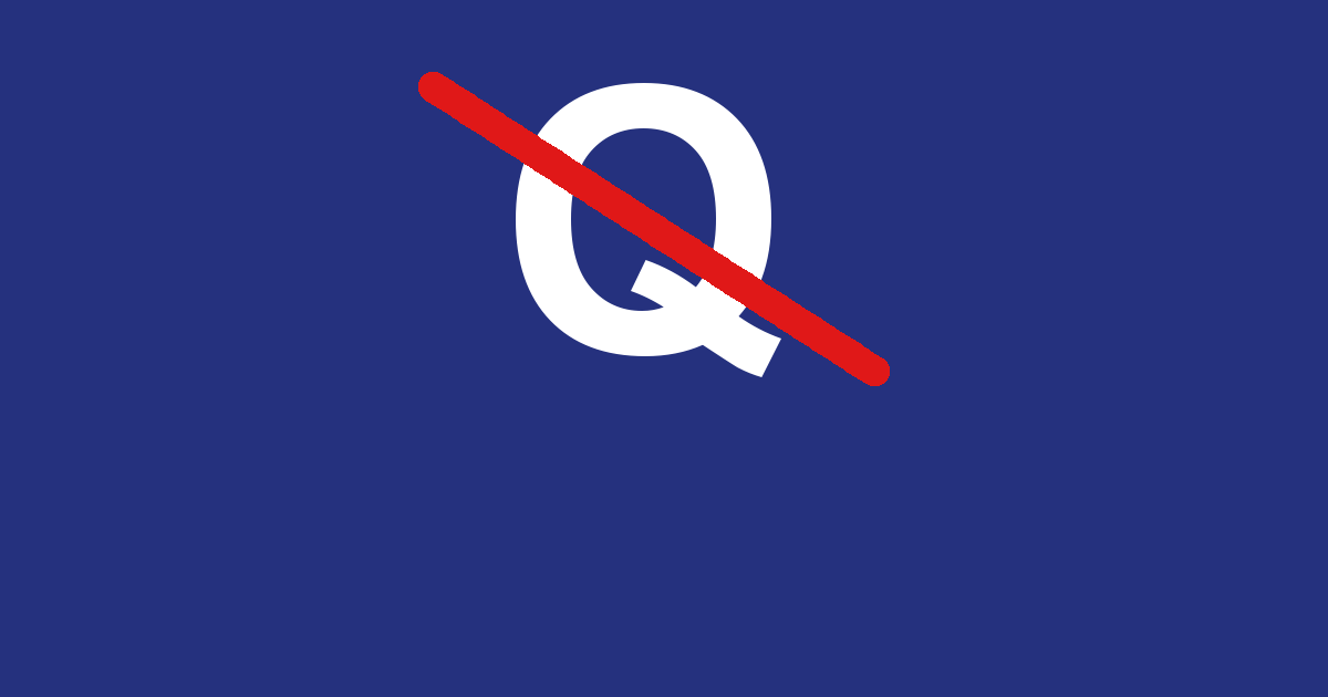 Banning QAnon