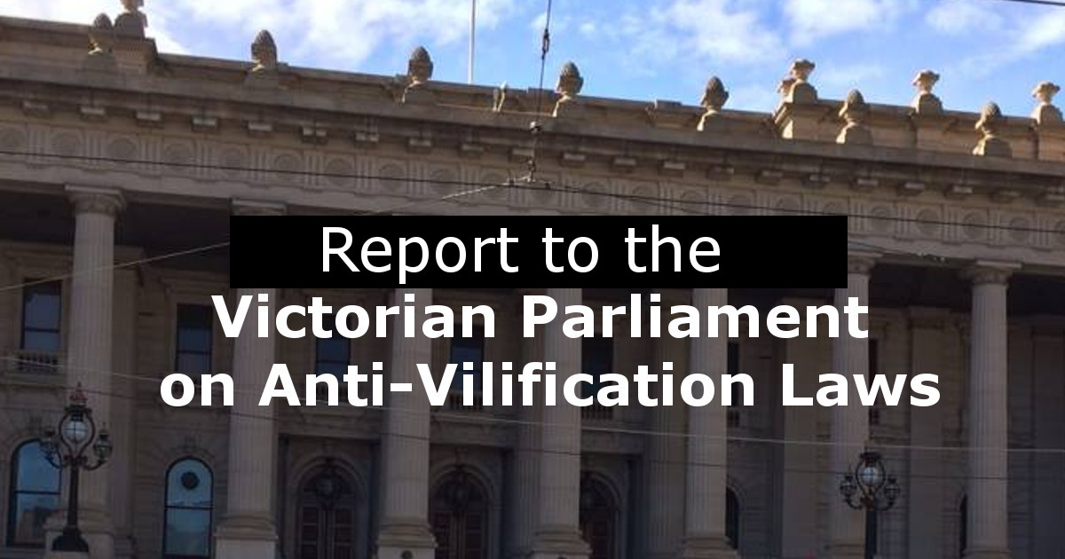 Report of the Inquiry into anti-vilification protections