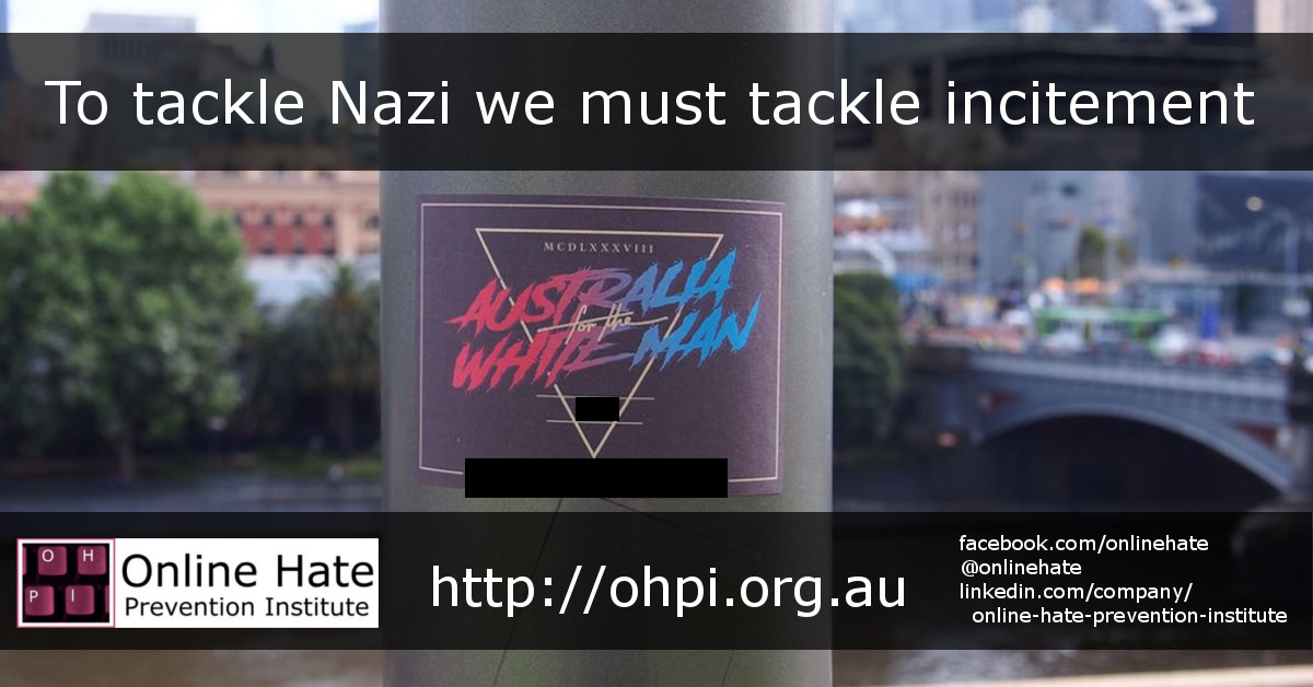 To tackle Nazi we must tackle incitement