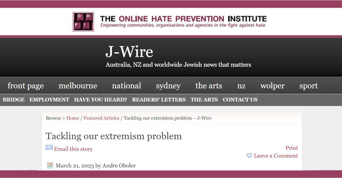 Tackling our extremism problem